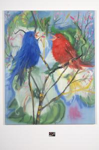 Ann Craven, 01_Portrait of 2 Birds (After Picabia) Brussels, 2006, 60 x 48 in_JPEG