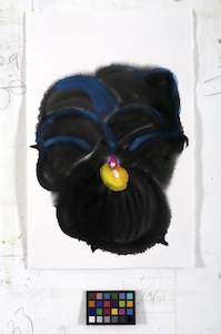Ann Craven, 03_Pansy (Guilford, Black Moon Pansy, 2-10-13 #3), 2013, 17 x 11 in_JPEG