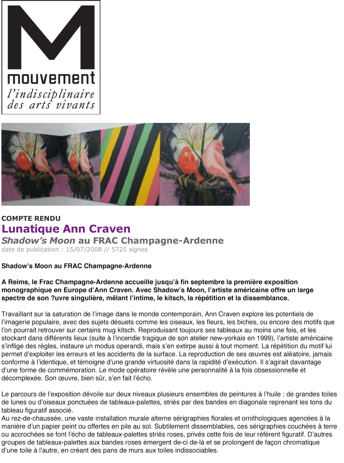Microsoft Word - Mouvement_Review of Shadows moon, Frac_July_2008.doc