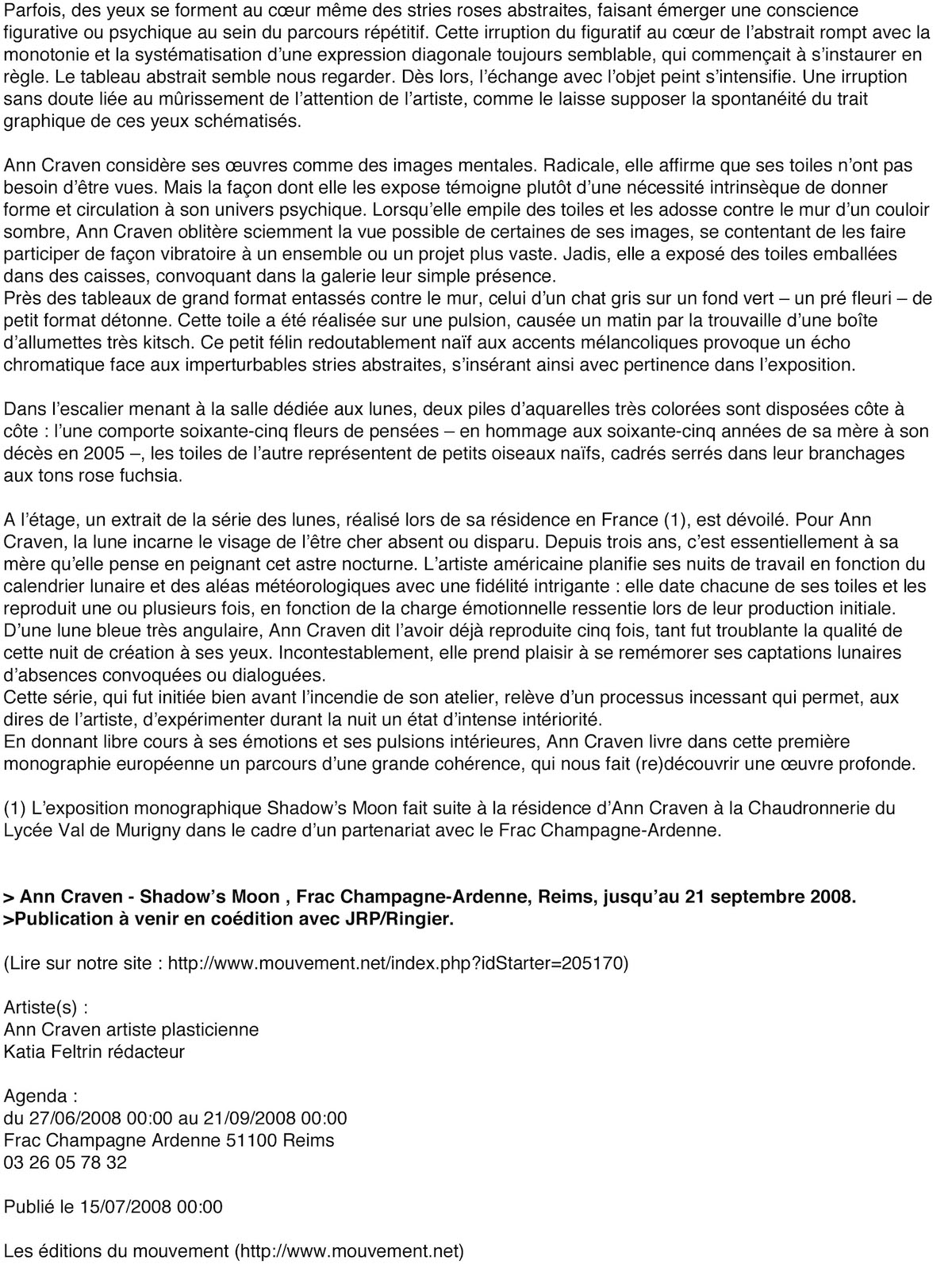 Microsoft Word - Mouvement_Review of Shadows moon, Frac_July_2008.doc
