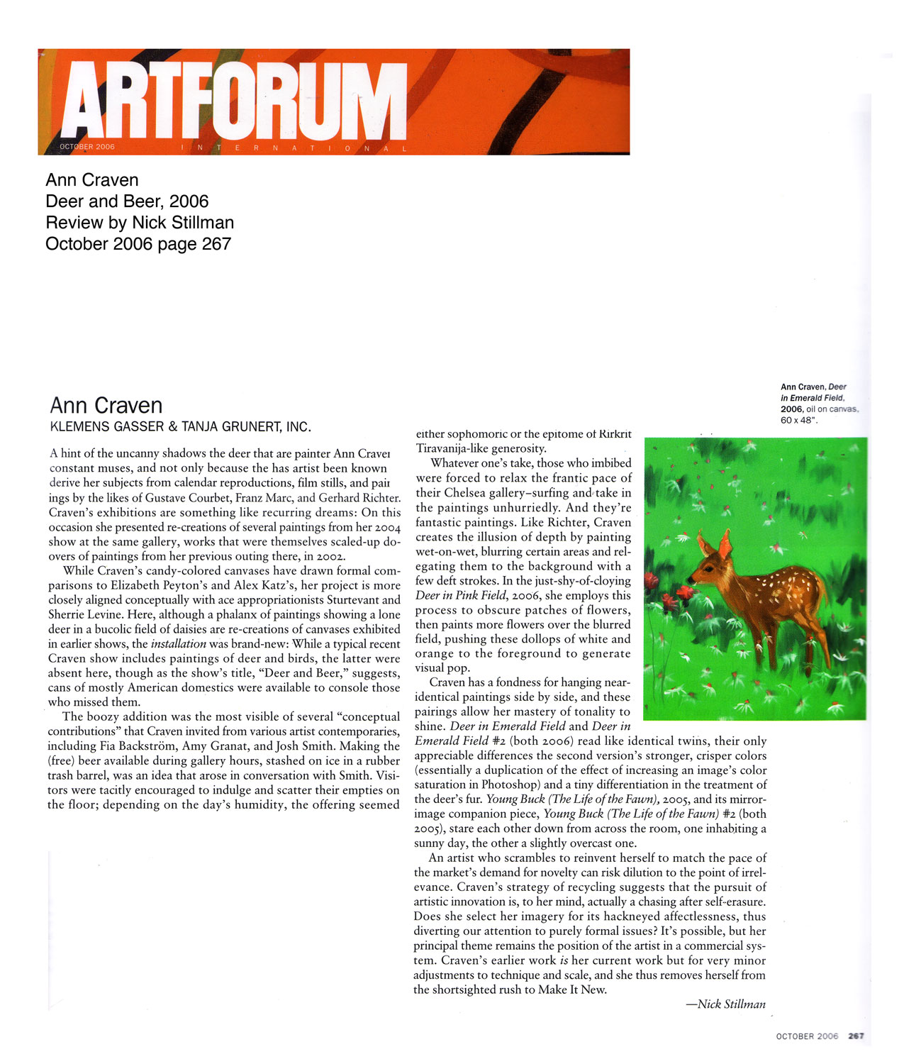 Sillman, Nick_Artforum_oct_2006
