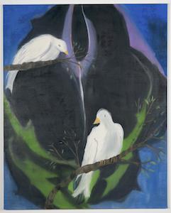 Ann Craven, 14_I Promise (Two Birds for Johnny Cash), 2009, 64 x 51 in_JPEG