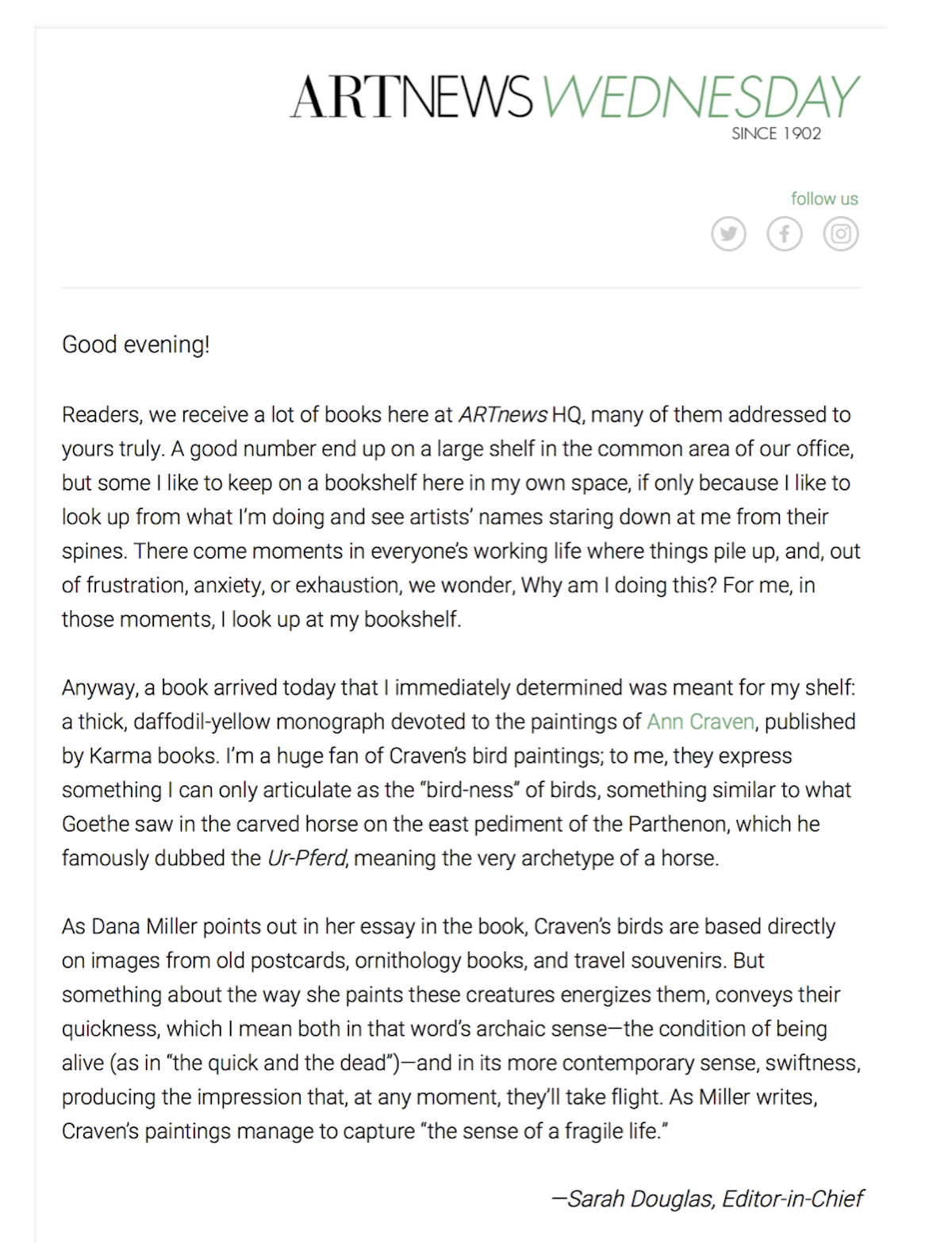 20180725_Artnews Daily Newsletter
