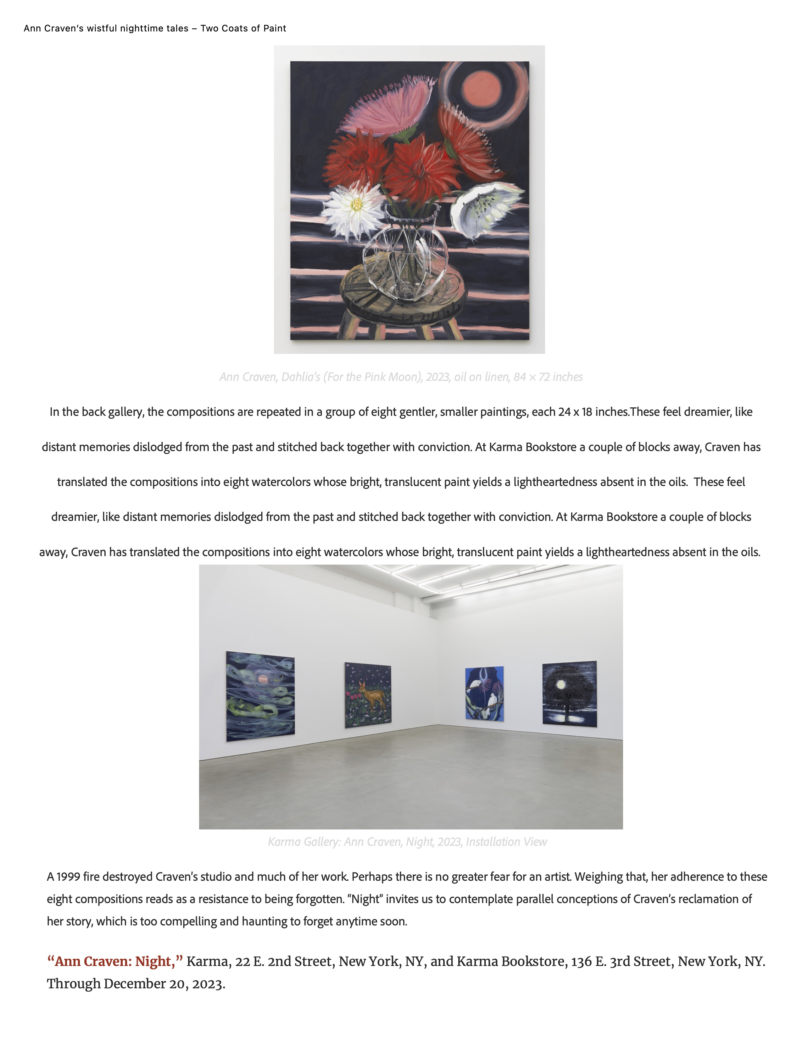 4_Ann Craven’s wistful nighttime tales – Two Coats of Paint